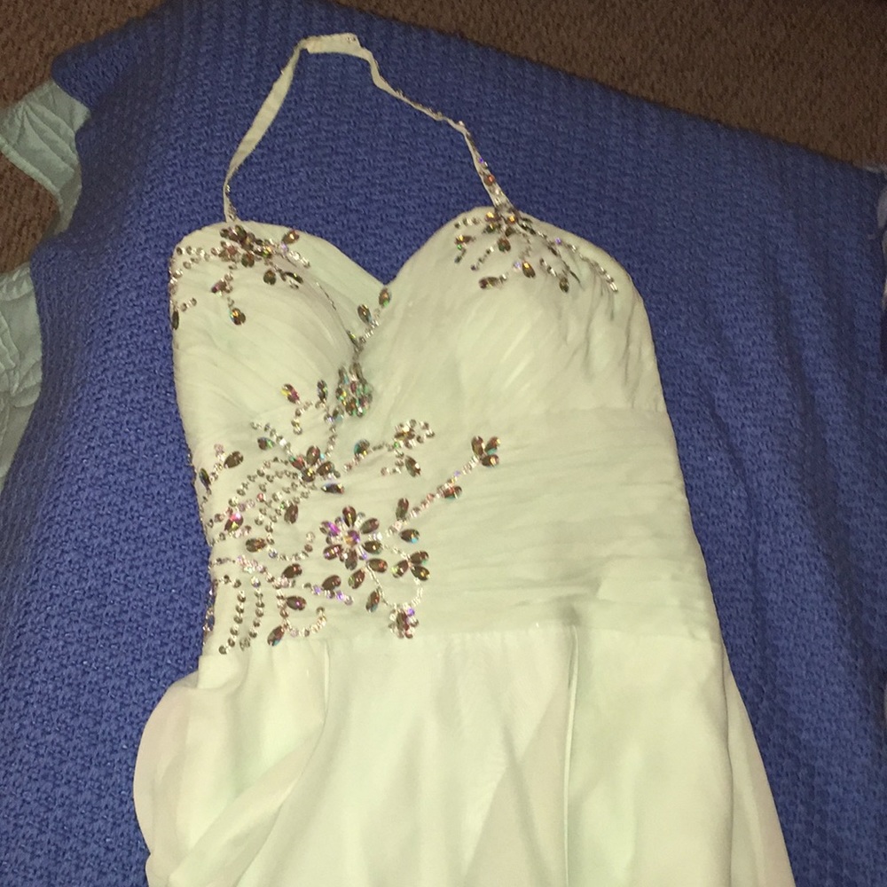 Mint blue/green prom dress